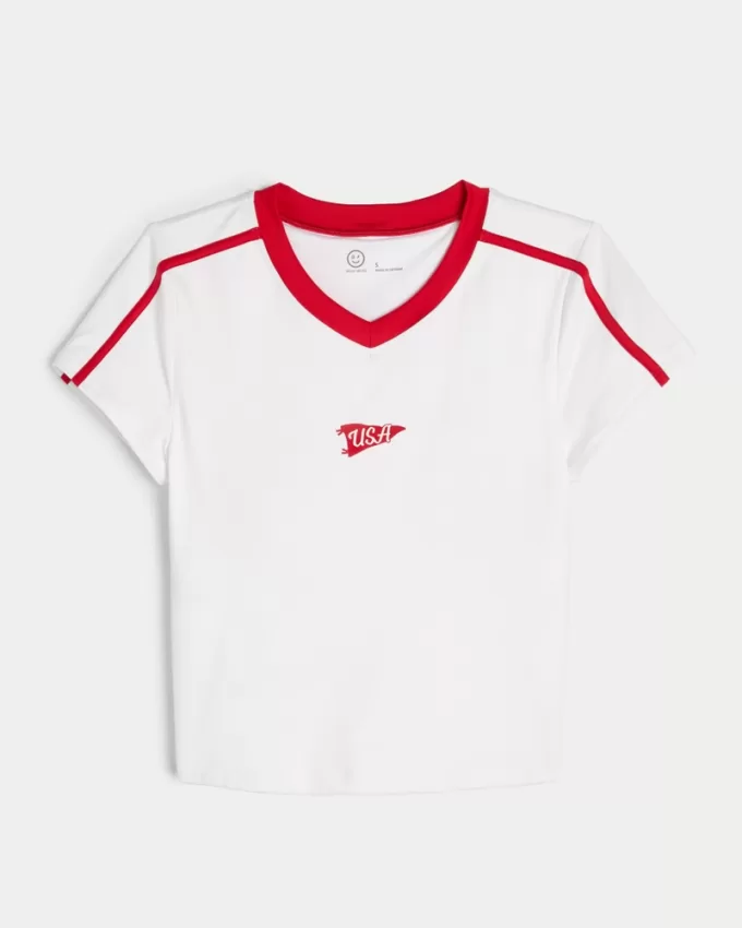 Gilly Hicks Active V-Neck T-Shirt,Gilly Hicks Active V-Neck T-Shirt