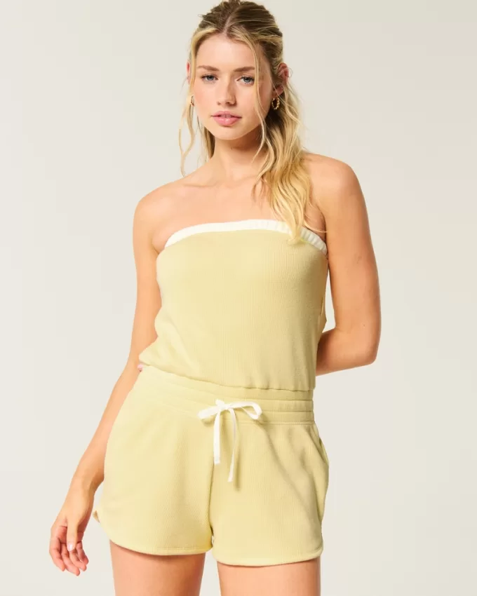 Gilly Hicks Cozy Strapless Waffle Onesie,Gilly Hicks Cozy Strapless Waffle Onesie Gilly Hicks Cozy Strapless Waffle Onesie,Gilly Hicks Cozy Strapless Waffle Onesie