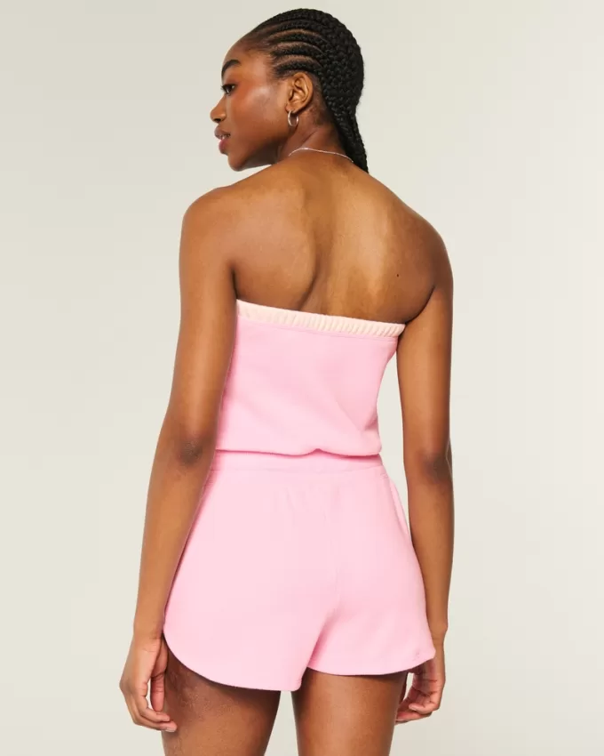 Gilly Hicks Cozy Strapless Waffle Onesie,Gilly Hicks Cozy Strapless Waffle Onesie