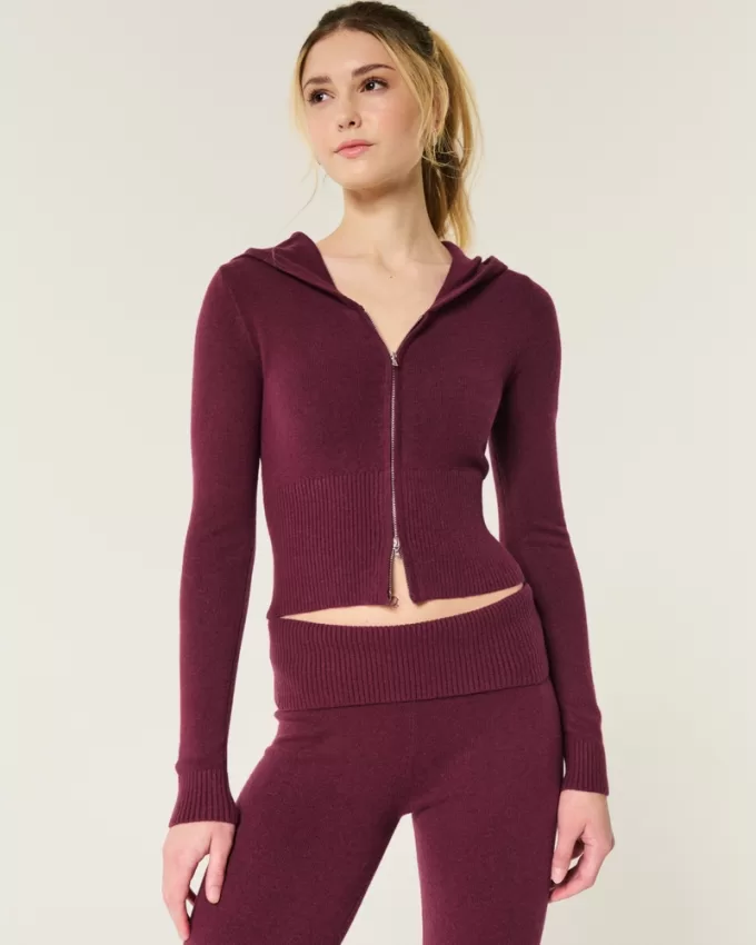 Gilly Hicks Cozy Sweater-Knit Zip-Up Hoodie,Gilly Hicks Cozy Sweater-Knit Zip-Up Hoodie Gilly Hicks Cozy Sweater-Knit Zip-Up Hoodie,Gilly Hicks Cozy Sweater-Knit Zip-Up Hoodie