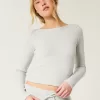 Gilly Hicks Cozy Waffle Boat-Neck Top,Gilly Hicks Cozy Waffle Boat-Neck Top Gilly Hicks Cozy Waffle Boat-Neck Top,Gilly Hicks Cozy Waffle Boat-Neck Top