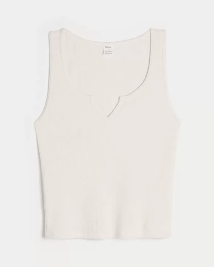 Gilly Hicks Cozy Waffle Notch-Neck Tank,Gilly Hicks Cozy Waffle Notch-Neck Tank Gilly Hicks Cozy Waffle Notch-Neck Tank,Gilly Hicks Cozy Waffle Notch-Neck Tank