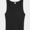 Gilly Hicks Cozy Waffle Notch-Neck Tank,Gilly Hicks Cozy Waffle Notch-Neck Tank Gilly Hicks Cozy Waffle Notch-Neck Tank,Gilly Hicks Cozy Waffle Notch-Neck Tank