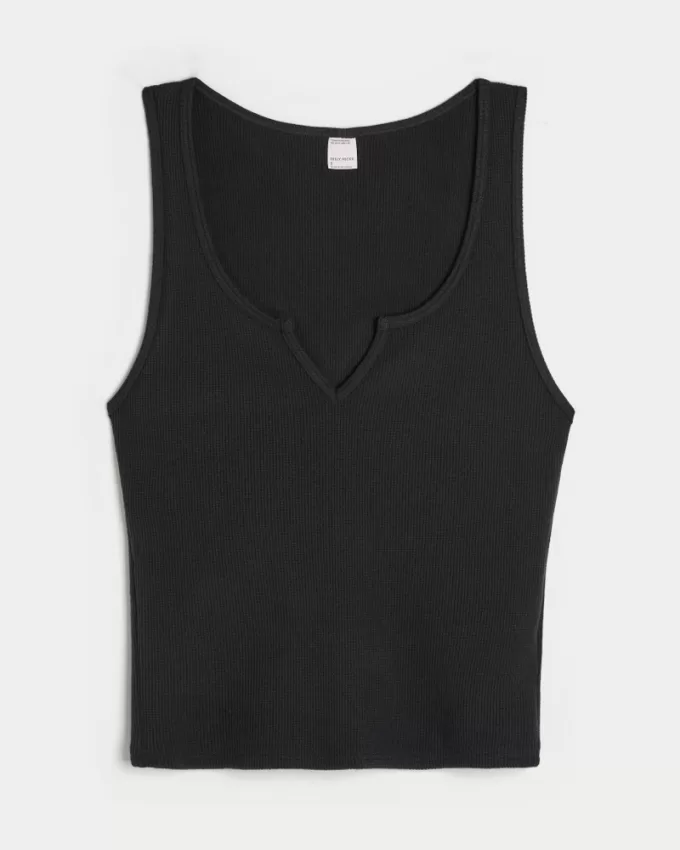 Gilly Hicks Cozy Waffle Notch-Neck Tank,Gilly Hicks Cozy Waffle Notch-Neck Tank Gilly Hicks Cozy Waffle Notch-Neck Tank,Gilly Hicks Cozy Waffle Notch-Neck Tank