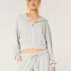 Gilly Hicks Cozy Waffle Zip-Up Hoodie,Gilly Hicks Cozy Waffle Zip-Up Hoodie