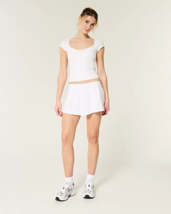 Gilly Hicks Mid-Rise Ballet Wrap Skortie,Gilly Hicks Mid-Rise Ballet Wrap Skortie Gilly Hicks Mid-Rise Ballet Wrap Skortie,Gilly Hicks Mid-Rise Ballet Wrap Skortie