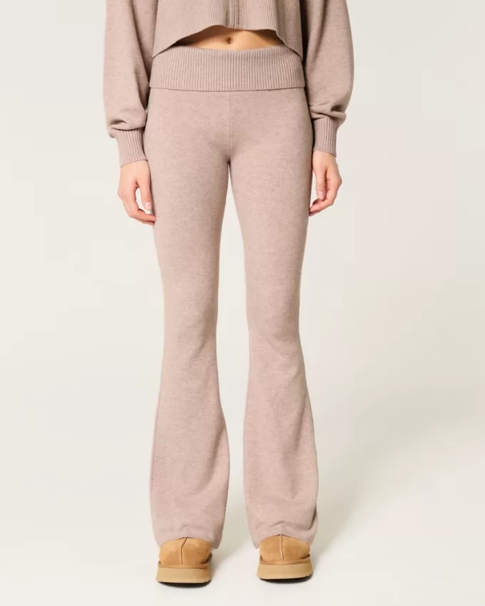 Gilly Hicks Sweater-Knit Foldover Waist Flare Pants,Gilly Hicks Sweater-Knit Foldover Waist Flare Pants Gilly Hicks Sweater-Knit Foldover Waist Flare Pants,Gilly Hicks Sweater-Knit Foldover Waist Flare Pants