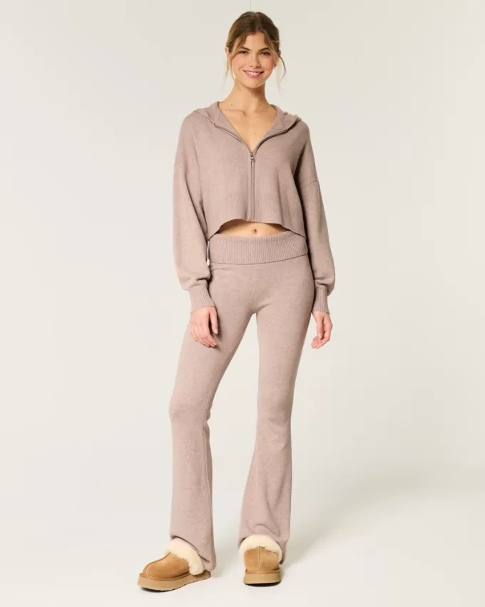 Gilly Hicks Sweater-Knit Foldover Waist Flare Pants,Gilly Hicks Sweater-Knit Foldover Waist Flare Pants Gilly Hicks Sweater-Knit Foldover Waist Flare Pants,Gilly Hicks Sweater-Knit Foldover Waist Flare Pants