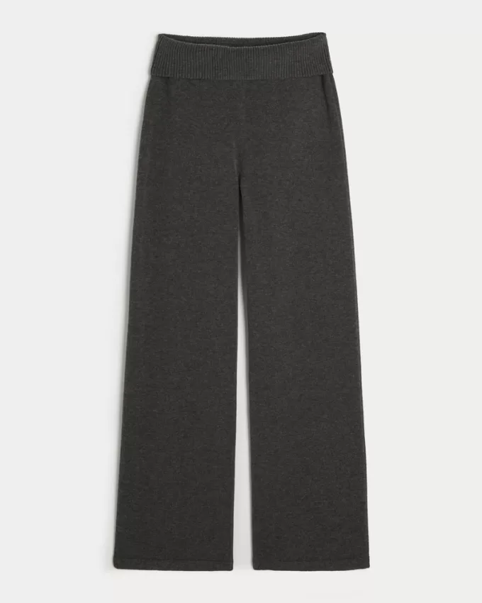 Gilly Hicks Sweater-Knit Foldover Waist Straight Pants,Gilly Hicks Sweater-Knit Foldover Waist Straight Pants Gilly Hicks Sweater-Knit Foldover Waist Straight Pants,Gilly Hicks Sweater-Knit Foldover Waist Straight Pants