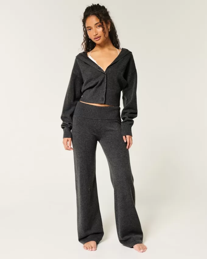 Gilly Hicks Sweater-Knit Foldover Waist Straight Pants,Gilly Hicks Sweater-Knit Foldover Waist Straight Pants Gilly Hicks Sweater-Knit Foldover Waist Straight Pants,Gilly Hicks Sweater-Knit Foldover Waist Straight Pants