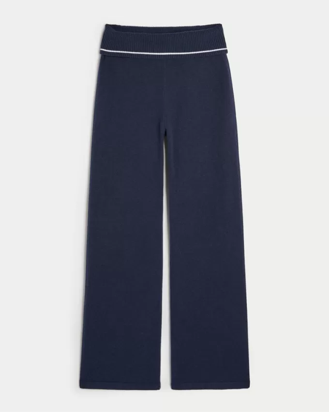 Gilly Hicks Sweater-Knit Foldover Waist Straight Pants,Gilly Hicks Sweater-Knit Foldover Waist Straight Pants Gilly Hicks Sweater-Knit Foldover Waist Straight Pants,Gilly Hicks Sweater-Knit Foldover Waist Straight Pants