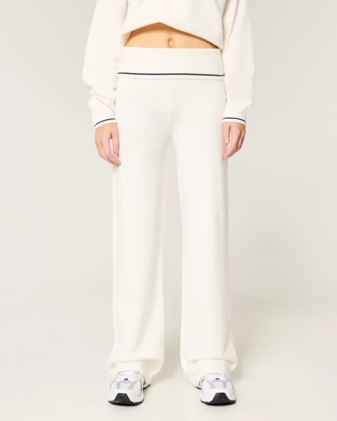 Gilly Hicks Sweater-Knit Foldover Waist Straight Pants,Gilly Hicks Sweater-Knit Foldover Waist Straight Pants Gilly Hicks Sweater-Knit Foldover Waist Straight Pants,Gilly Hicks Sweater-Knit Foldover Waist Straight Pants