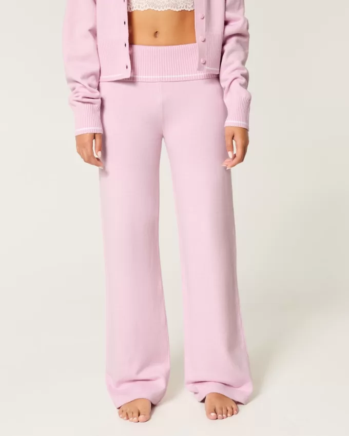 Gilly Hicks Sweater-Knit Straight Pants,Gilly Hicks Sweater-Knit Straight Pants Gilly Hicks Sweater-Knit Straight Pants,Gilly Hicks Sweater-Knit Straight Pants