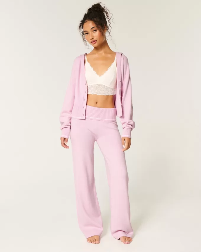 Gilly Hicks Sweater-Knit Straight Pants,Gilly Hicks Sweater-Knit Straight Pants Gilly Hicks Sweater-Knit Straight Pants,Gilly Hicks Sweater-Knit Straight Pants