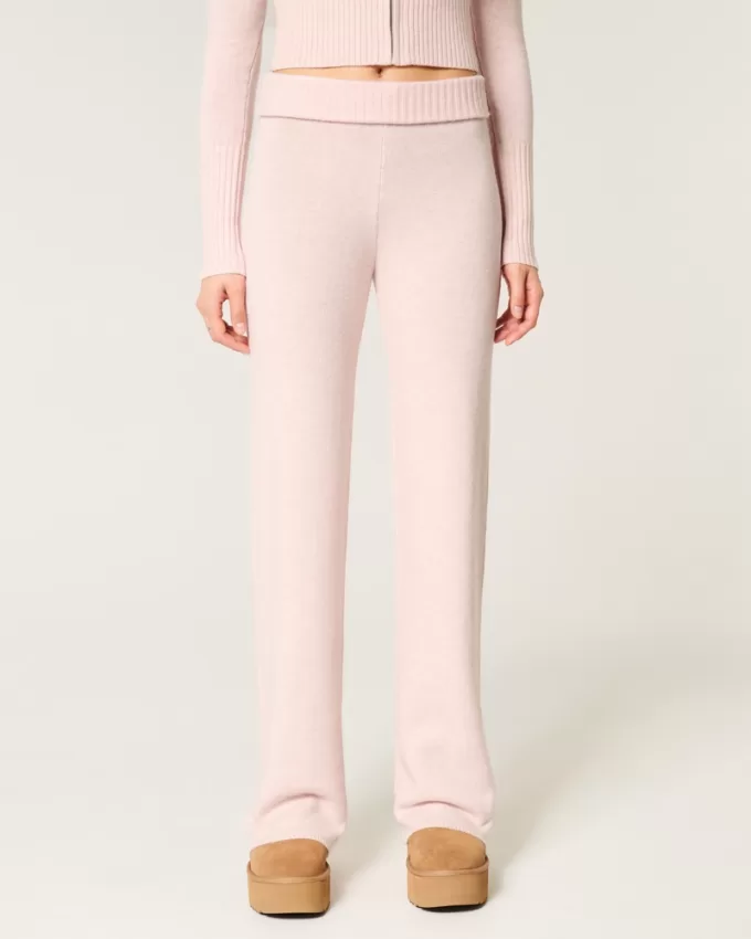 Gilly Hicks Sweater-Knit Straight Pants,Gilly Hicks Sweater-Knit Straight Pants Gilly Hicks Sweater-Knit Straight Pants,Gilly Hicks Sweater-Knit Straight Pants