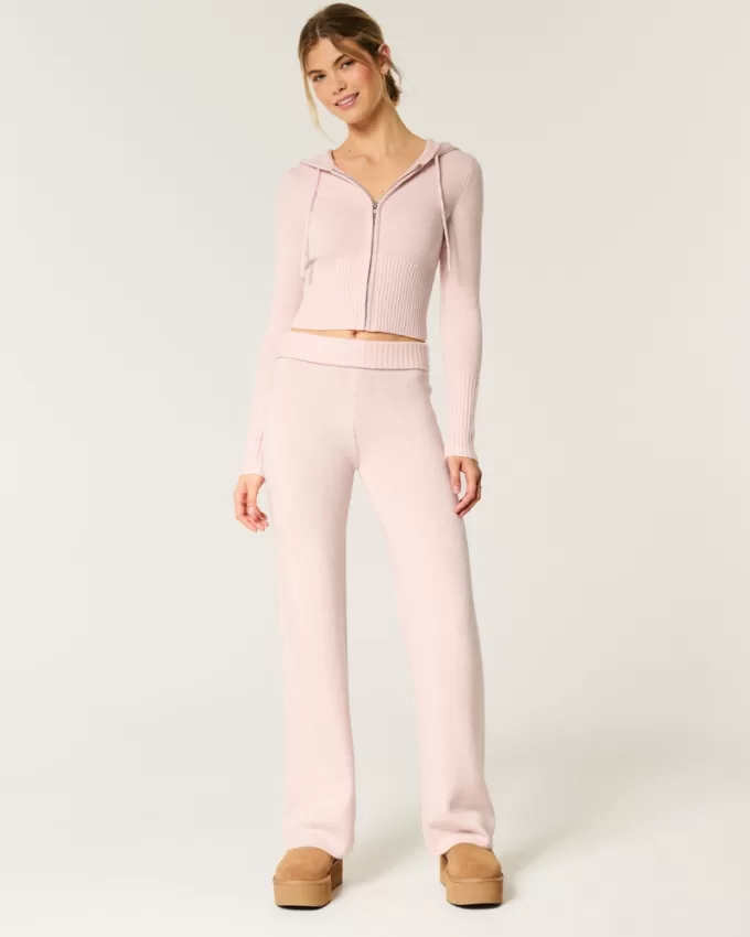 Gilly Hicks Sweater-Knit Straight Pants,Gilly Hicks Sweater-Knit Straight Pants Gilly Hicks Sweater-Knit Straight Pants,Gilly Hicks Sweater-Knit Straight Pants