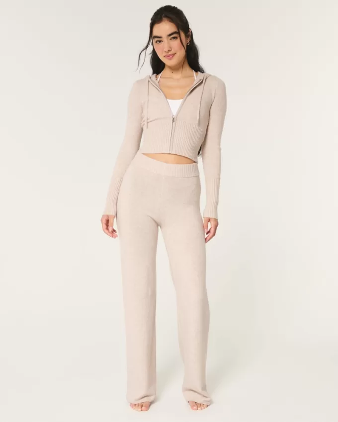 Gilly Hicks Sweater-Knit Straight Pants,Gilly Hicks Sweater-Knit Straight Pants Gilly Hicks Sweater-Knit Straight Pants,Gilly Hicks Sweater-Knit Straight Pants