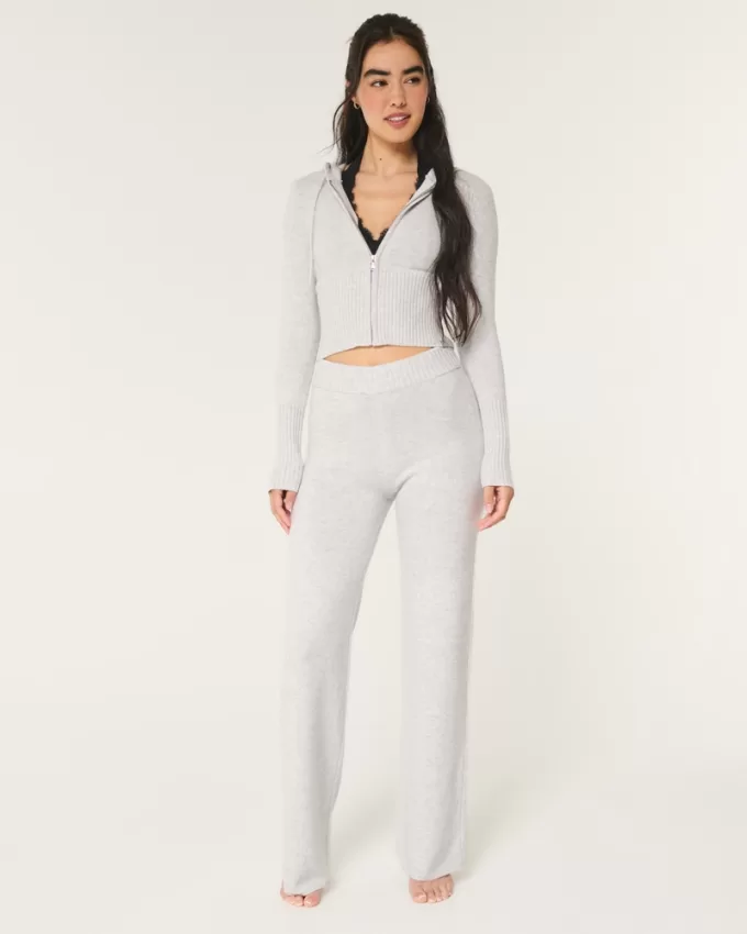 Gilly Hicks Sweater-Knit Straight Pants,Gilly Hicks Sweater-Knit Straight Pants Gilly Hicks Sweater-Knit Straight Pants,Gilly Hicks Sweater-Knit Straight Pants