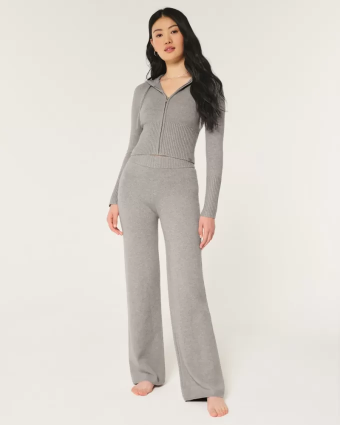 Gilly Hicks Sweater-Knit Straight Pants,Gilly Hicks Sweater-Knit Straight Pants Gilly Hicks Sweater-Knit Straight Pants,Gilly Hicks Sweater-Knit Straight Pants