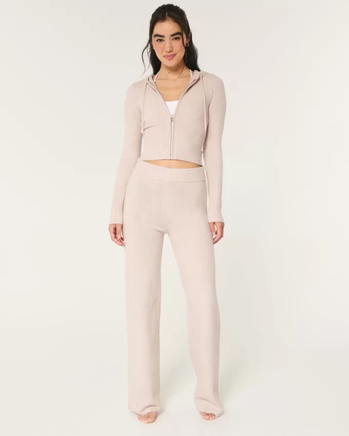 Gilly Hicks Sweater-Knit Zip-Up Hoodie,Gilly Hicks Sweater-Knit Zip-Up Hoodie