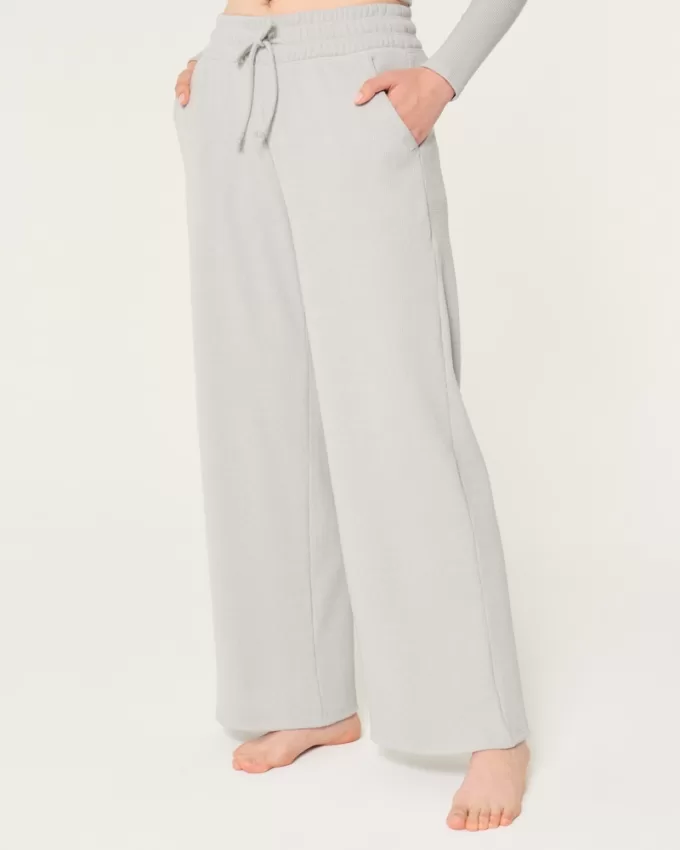 Gilly Hicks Waffle Wide-Leg Pants,Gilly Hicks Waffle Wide-Leg Pants Gilly Hicks Waffle Wide-Leg Pants,Gilly Hicks Waffle Wide-Leg Pants