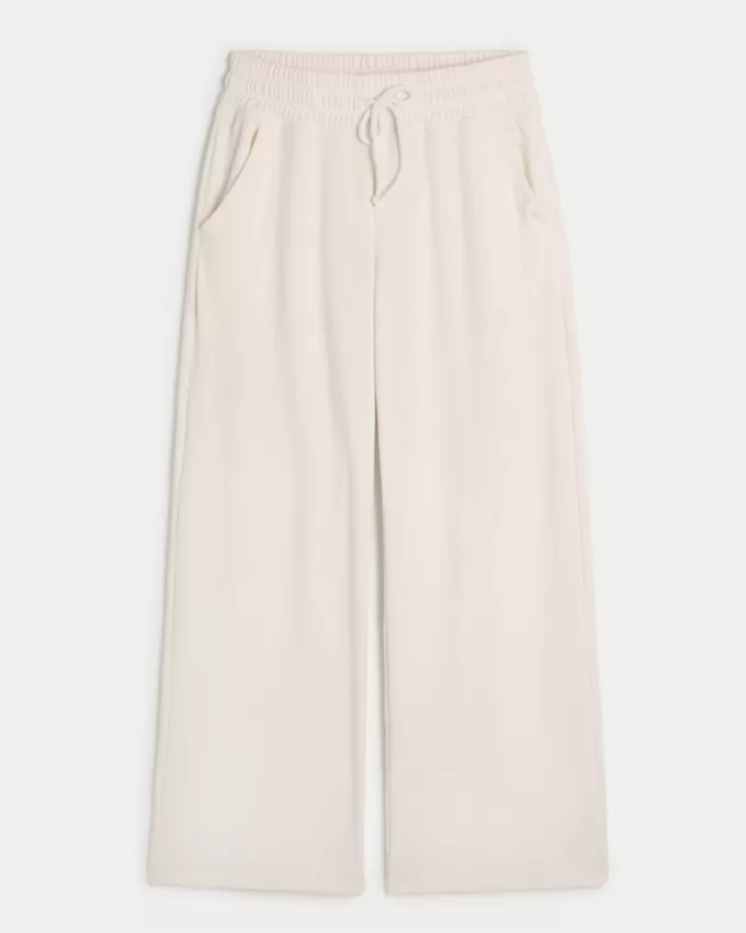 Gilly Hicks Waffle Wide-Leg Pants,Gilly Hicks Waffle Wide-Leg Pants Gilly Hicks Waffle Wide-Leg Pants,Gilly Hicks Waffle Wide-Leg Pants