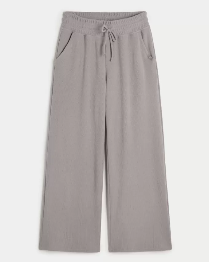 Gilly Hicks Waffle Wide-Leg Pants,Gilly Hicks Waffle Wide-Leg Pants Gilly Hicks Waffle Wide-Leg Pants,Gilly Hicks Waffle Wide-Leg Pants