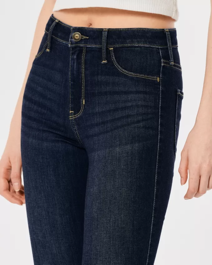 High-Rise Dark Wash Jean Leggings,High-Rise Dark Wash Jean Leggings