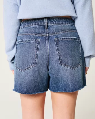 High-Rise Medium Dark Wash Relaxed Denim Shorts 5″,High-Rise Medium Dark Wash Relaxed Denim Shorts 5″ High-Rise Medium Dark Wash Relaxed Denim Shorts 5″,High-Rise Medium Dark Wash Relaxed Denim Shorts 5″