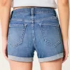 High-Rise Medium Wash Denim Shortie Shorts,High-Rise Medium Wash Denim Shortie Shorts High-Rise Medium Wash Denim Shortie Shorts,High-Rise Medium Wash Denim Shortie Shorts