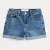 High-Rise Medium Wash Denim Shortie Shorts,High-Rise Medium Wash Denim Shortie Shorts High-Rise Medium Wash Denim Shortie Shorts,High-Rise Medium Wash Denim Shortie Shorts