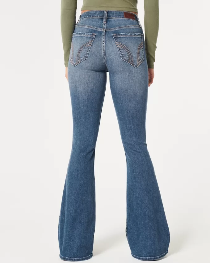 High-Rise Medium Wash Flare Jeans,High-Rise Medium Wash Flare Jeans High-Rise Medium Wash Flare Jeans,High-Rise Medium Wash Flare Jeans