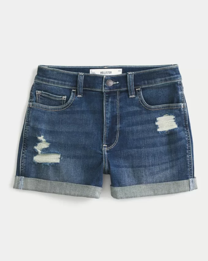 High-Rise Ripped Dark Wash Denim Shortie Shorts,High-Rise Ripped Dark Wash Denim Shortie Shorts High-Rise Ripped Dark Wash Denim Shortie Shorts,High-Rise Ripped Dark Wash Denim Shortie Shorts