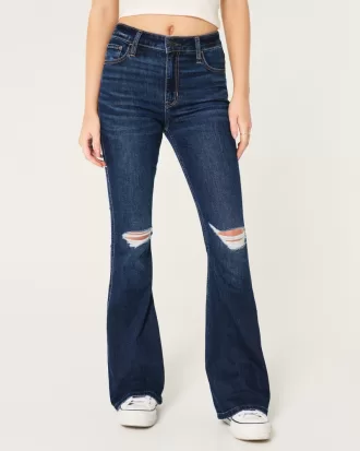 High-Rise Ripped Dark Wash Flare Jeans,High-Rise Ripped Dark Wash Flare Jeans High-Rise Ripped Dark Wash Flare Jeans,High-Rise Ripped Dark Wash Flare Jeans