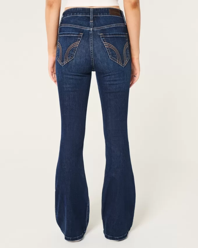 High-Rise Ripped Dark Wash Flare Jeans,High-Rise Ripped Dark Wash Flare Jeans High-Rise Ripped Dark Wash Flare Jeans,High-Rise Ripped Dark Wash Flare Jeans