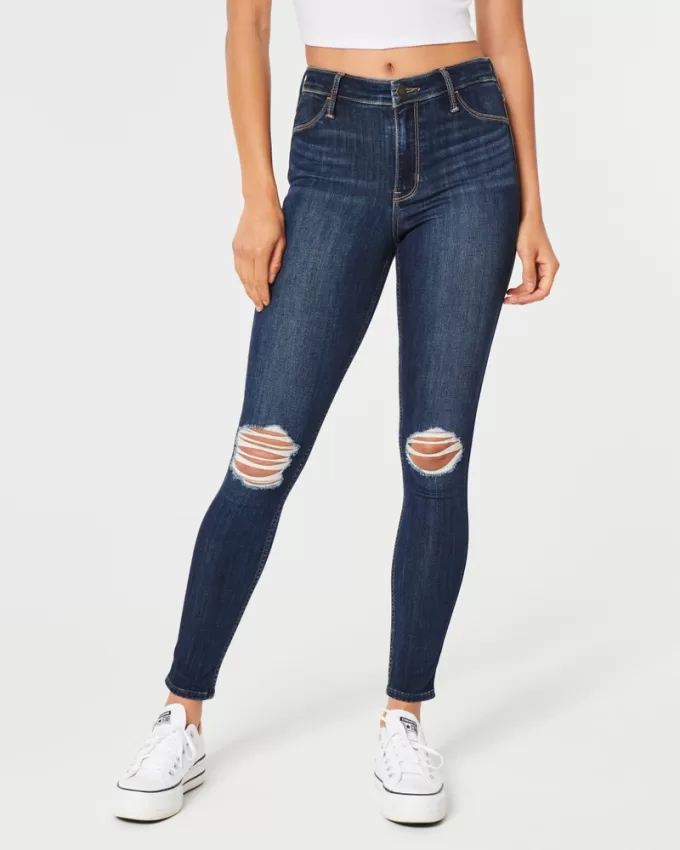 High-Rise Ripped Dark Wash Jean Leggings,High-Rise Ripped Dark Wash Jean Leggings High-Rise Ripped Dark Wash Jean Leggings,High-Rise Ripped Dark Wash Jean Leggings