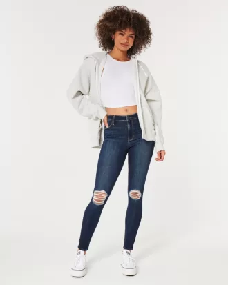 High-Rise Ripped Dark Wash Jean Leggings,High-Rise Ripped Dark Wash Jean Leggings High-Rise Ripped Dark Wash Jean Leggings,High-Rise Ripped Dark Wash Jean Leggings