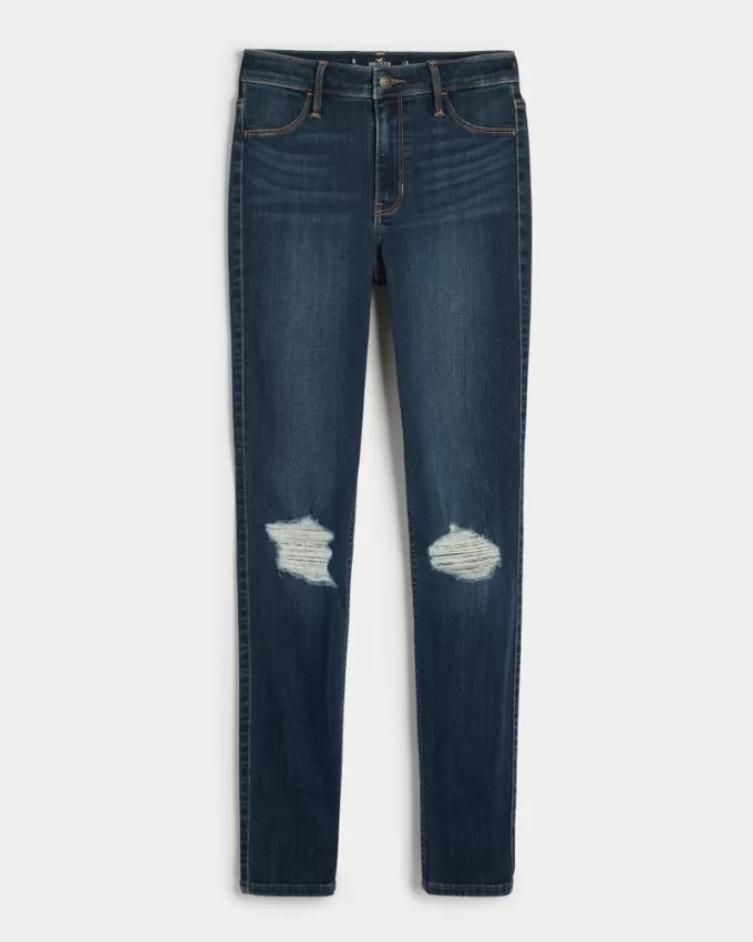 High-Rise Ripped Dark Wash Jean Leggings,High-Rise Ripped Dark Wash Jean Leggings High-Rise Ripped Dark Wash Jean Leggings,High-Rise Ripped Dark Wash Jean Leggings