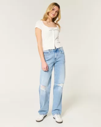 High-Rise Ripped Medium Wash Dad Jeans,High-Rise Ripped Medium Wash Dad Jeans High-Rise Ripped Medium Wash Dad Jeans,High-Rise Ripped Medium Wash Dad Jeans