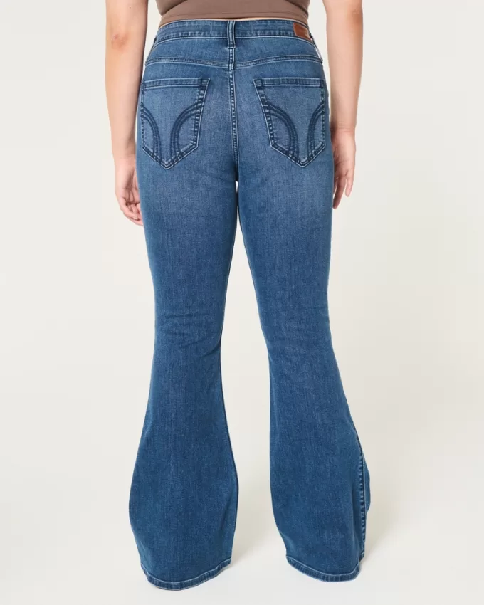 High-Rise Ripped Medium Wash Flare Jeans,High-Rise Ripped Medium Wash Flare Jeans High-Rise Ripped Medium Wash Flare Jeans,High-Rise Ripped Medium Wash Flare Jeans