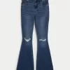 High-Rise Ripped Medium Wash Flare Jeans,High-Rise Ripped Medium Wash Flare Jeans High-Rise Ripped Medium Wash Flare Jeans,High-Rise Ripped Medium Wash Flare Jeans