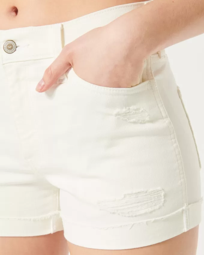 High-Rise Ripped White Denim Shorts 3″,High-Rise Ripped White Denim Shorts 3″ High-Rise Ripped White Denim Shorts 3″,High-Rise Ripped White Denim Shorts 3″