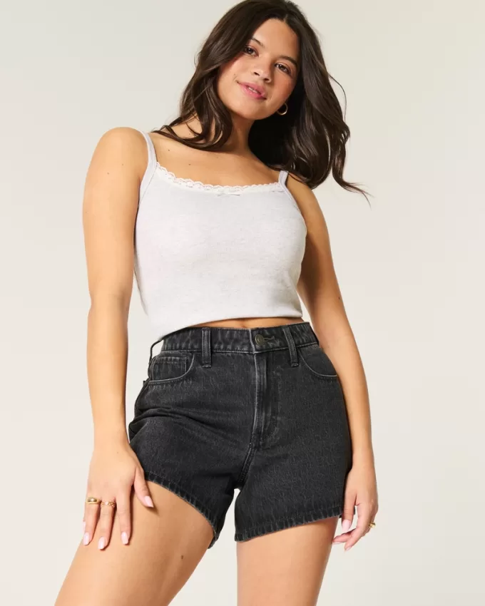 High-Rise Washed Black Relaxed Denim Shorts 5″,High-Rise Washed Black Relaxed Denim Shorts 5″ High-Rise Washed Black Relaxed Denim Shorts 5″,High-Rise Washed Black Relaxed Denim Shorts 5″