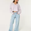 Hollister Comfy Cloud Boxy Notch-Neck Sweater,Hollister Comfy Cloud Boxy Notch-Neck Sweater