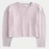 Hollister Comfy Cloud Boxy Notch-Neck Sweater,Hollister Comfy Cloud Boxy Notch-Neck Sweater