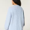 Hollister Comfy Cloud Cable-Knit Crew Sweater,Hollister Comfy Cloud Cable-Knit Crew Sweater