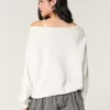 Hollister Comfy Cloud Easy Off-the-Shoulder Deer Graphic Sweater,Hollister Comfy Cloud Easy Off-the-Shoulder Deer Graphic Sweater