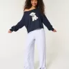 Hollister Comfy Cloud Easy Off-the-Shoulder Puppy Graphic Sweater,Hollister Comfy Cloud Easy Off-the-Shoulder Puppy Graphic Sweater
