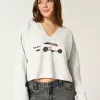 Hollister Comfy Cloud Graphic Notch-Neck Sweater,Hollister Comfy Cloud Graphic Notch-Neck Sweater Hollister Comfy Cloud Graphic Notch-Neck Sweater,Hollister Comfy Cloud Graphic Notch-Neck Sweater