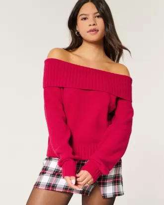 Hollister Comfy Cloud Off-the-Shoulder Sweater,Hollister Comfy Cloud Off-the-Shoulder Sweater